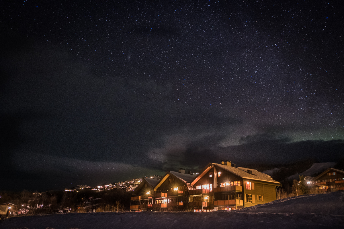 Starry night at Beitostølen, Norway