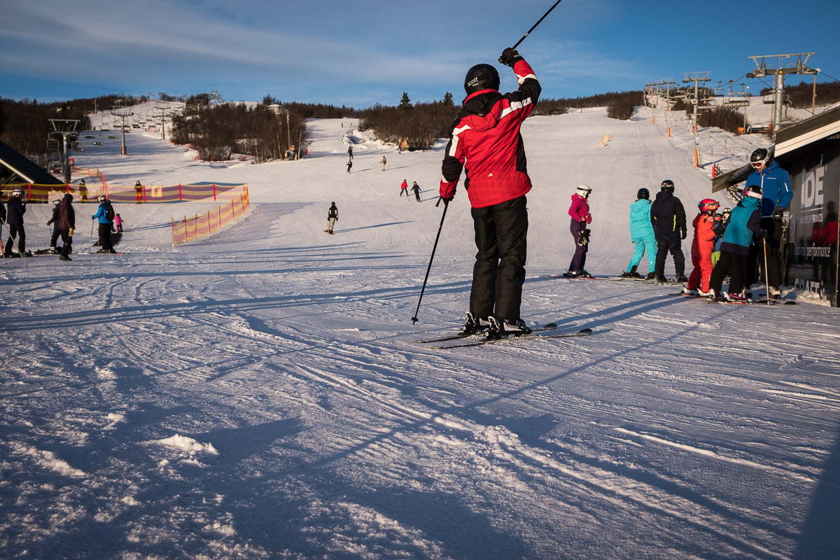 Skiing at Beitostølen, Norway