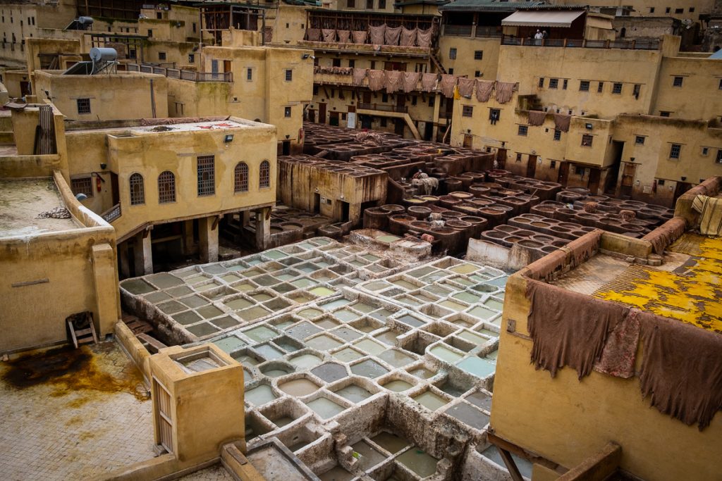 The Chaouwara Tannery in Fez Morocco