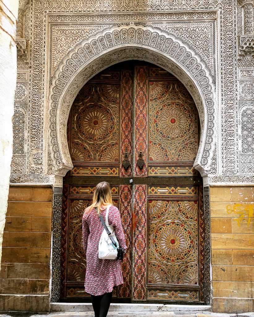 Colourful tiles in Fez Morocco