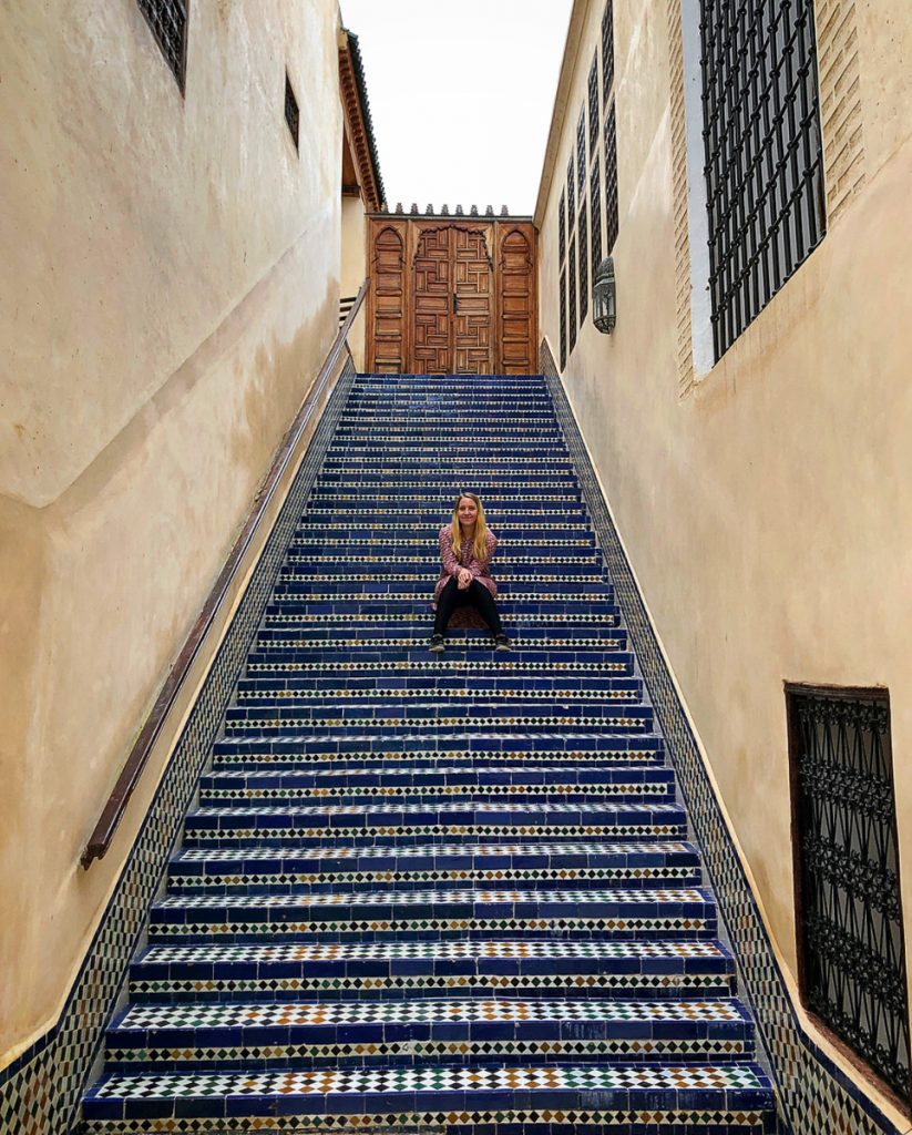 Colourful tiles in Fez Morocco
