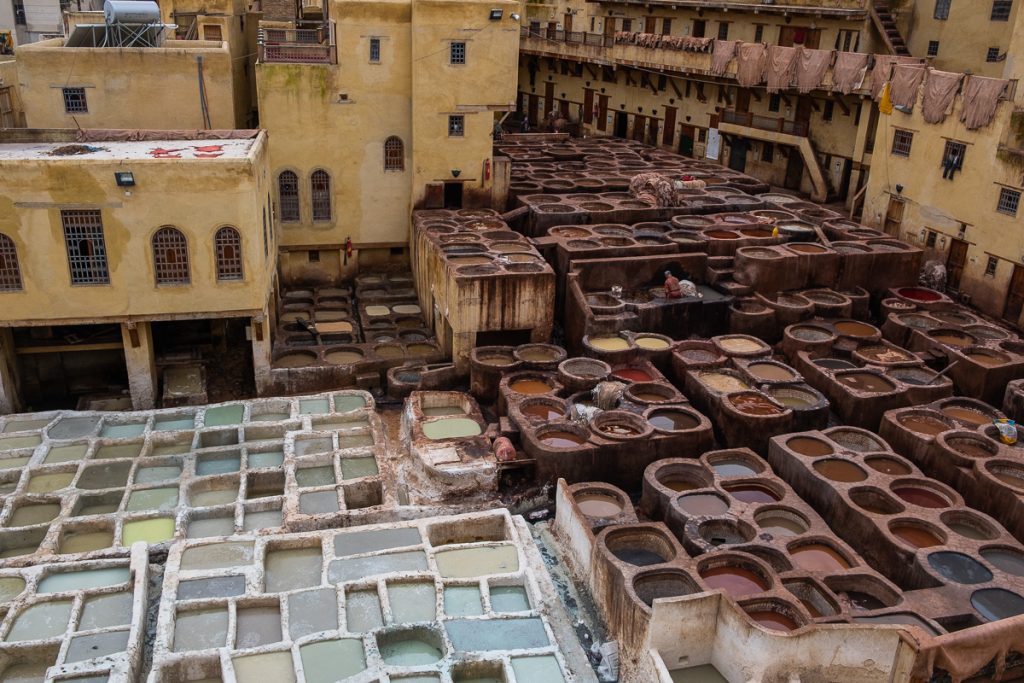 The Chaouwara Tannery in Fez, Morocco