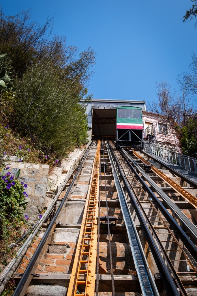 Funicular in Valparaíso Chile