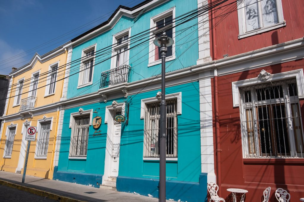 Colourful houses in Valparaíso Chile