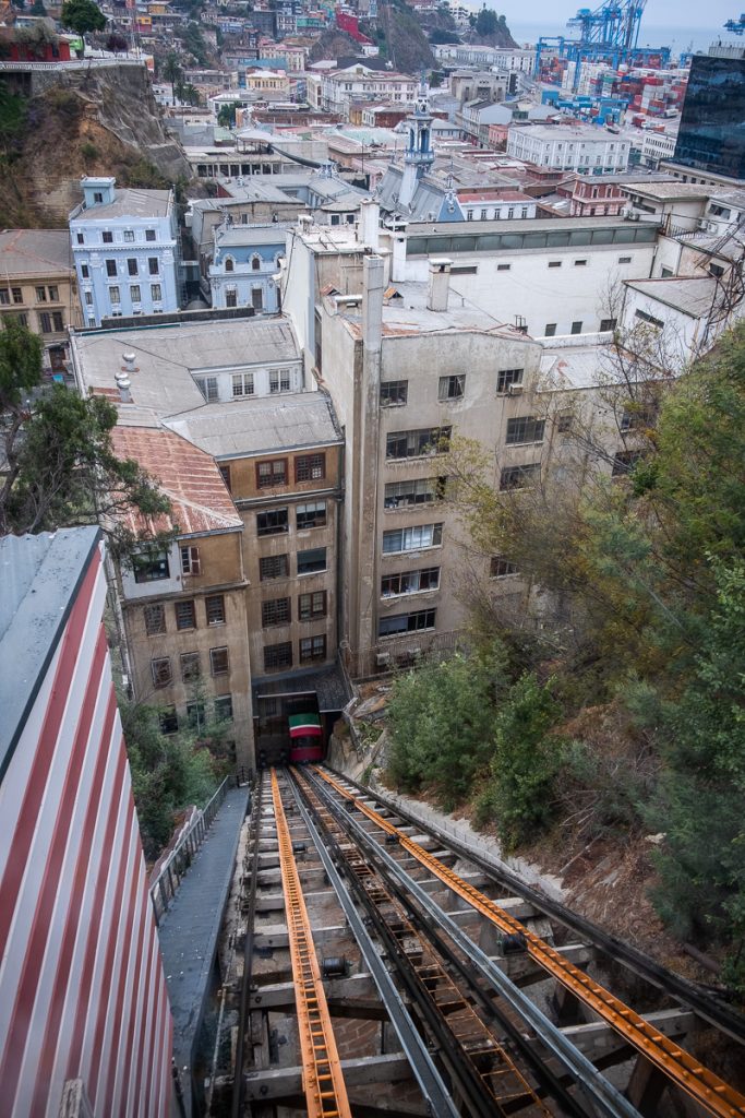 Funicular in Valparaíso Chile