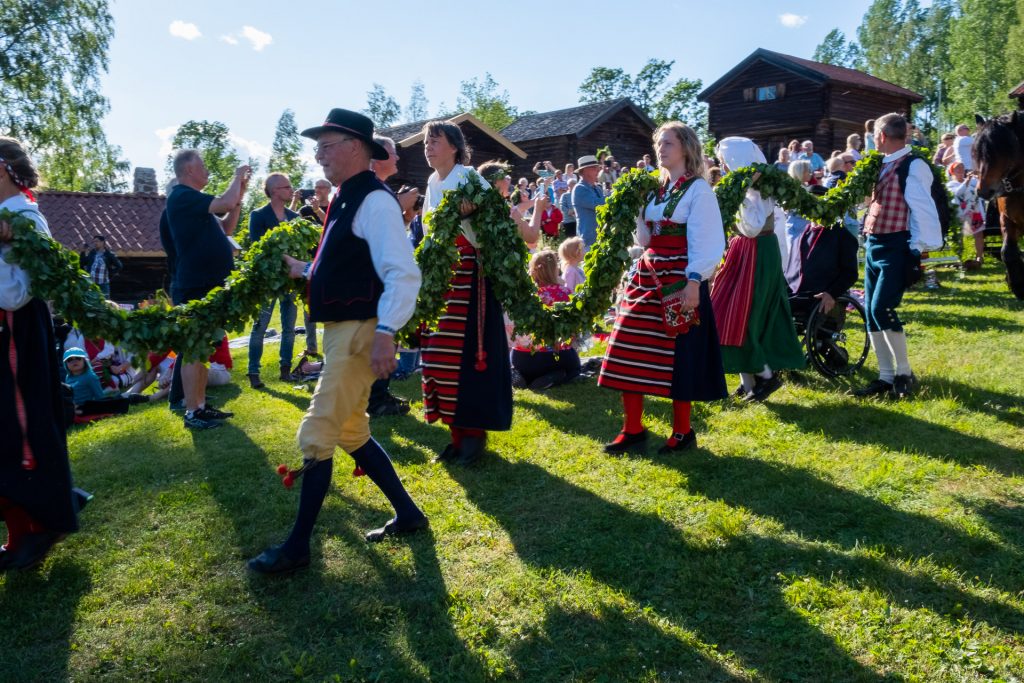 Midsommar i Rättvik, Dalarna, Sverige