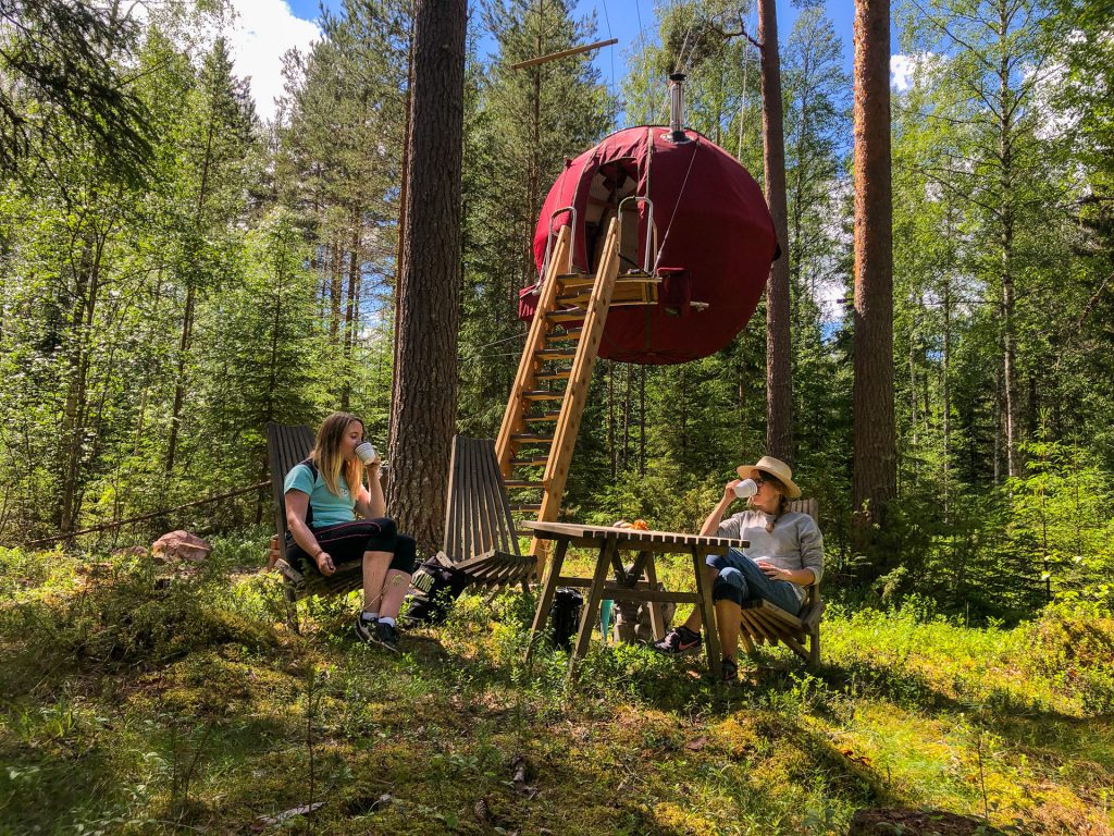 Supermånen hos Näsets Marcusgård Dalarna Sverige