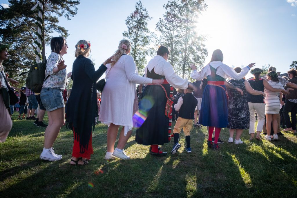 Midsommar i Rättvik, Dalarna, Sverige