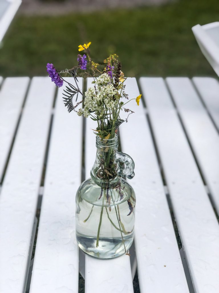 Flowers is an important part of midsommar in Rättvik, Dalarna, Sweden