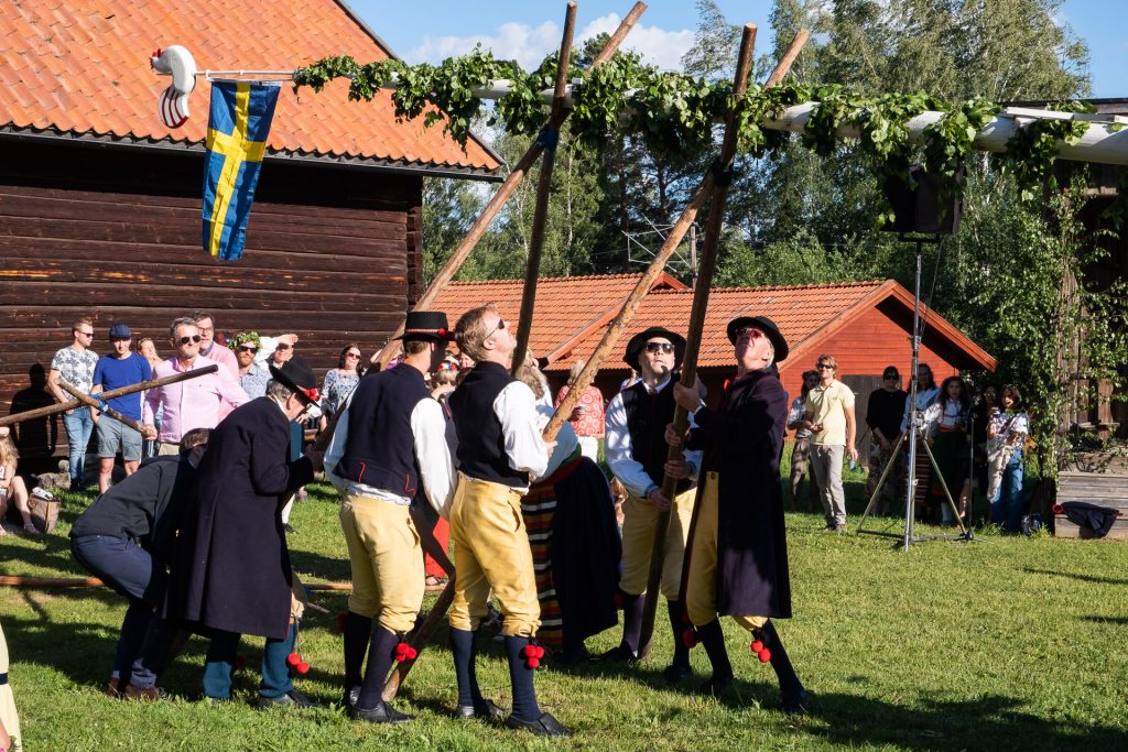 Midsommar i Rättvik, Dalarna, Sverige