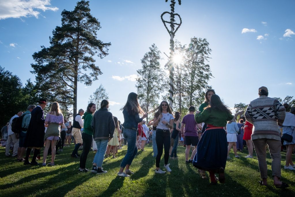 Midsommar i Rättvik, Dalarna, Sverige