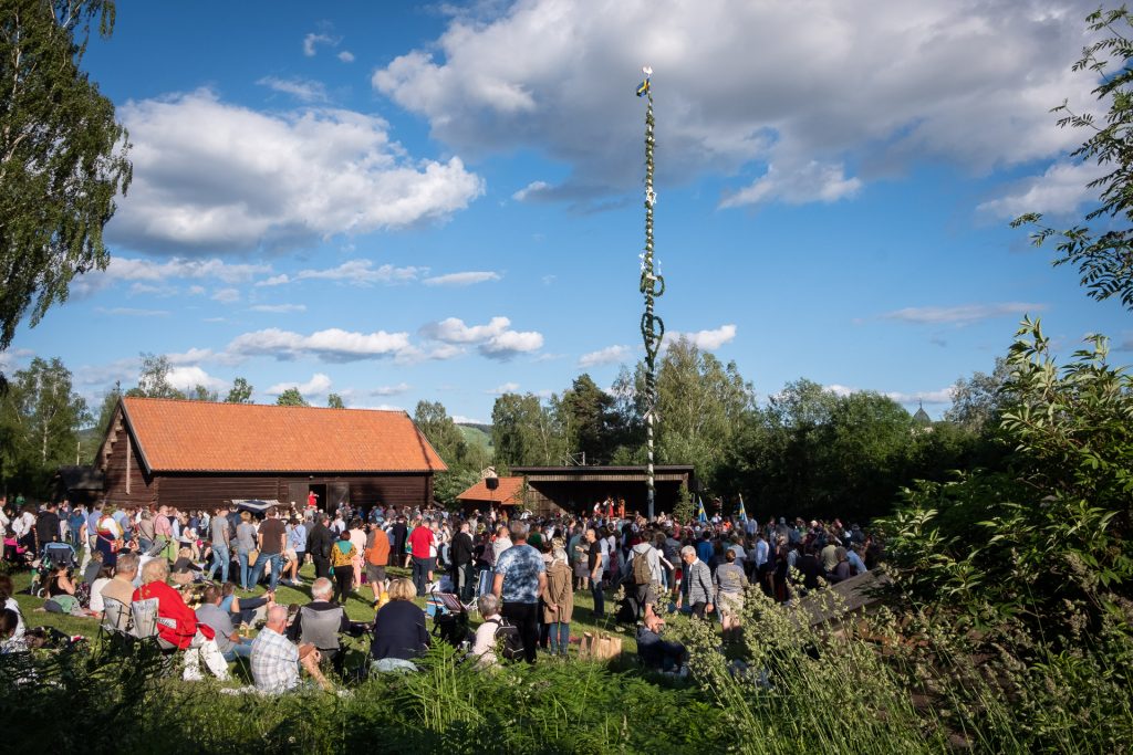 Midsommar i Rättvik, Dalarna, Sverige