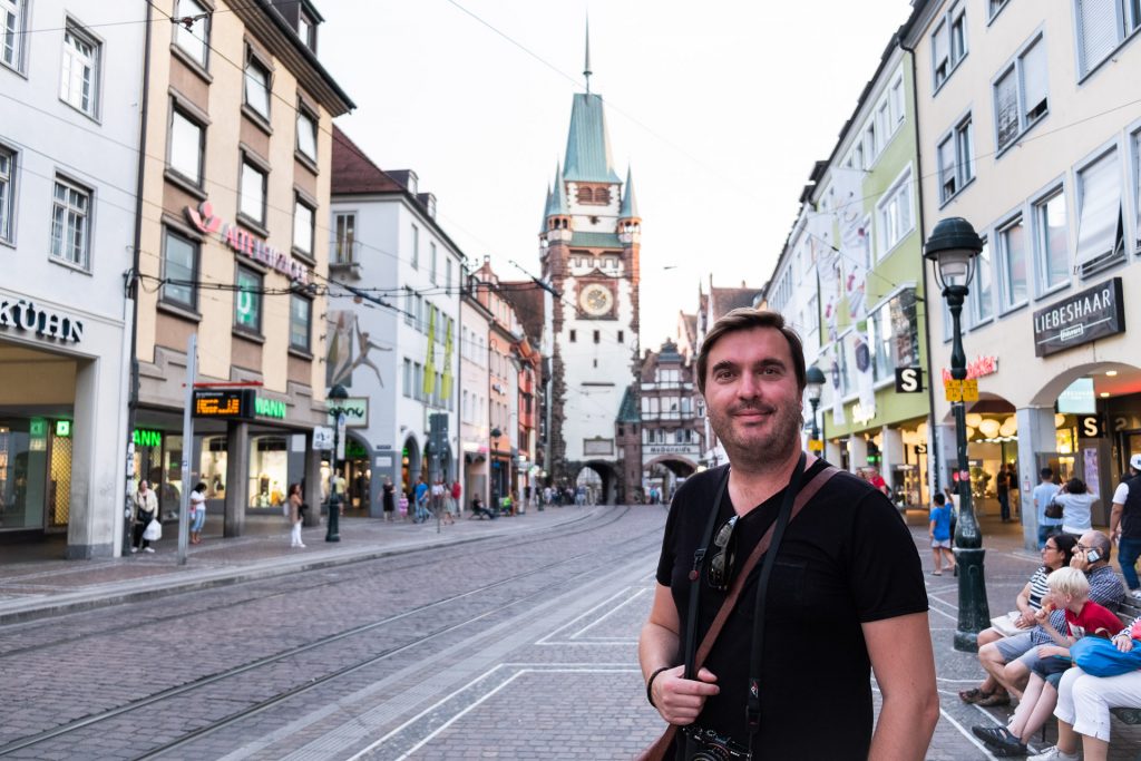 Freiburg im Breisgau , Tyskland Germany, Baden Württemberg, street, gate