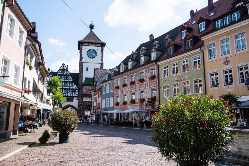 Freiburg im Breisgau , Tyskland Germany, Baden Württemberg, pastel, houses, view, street