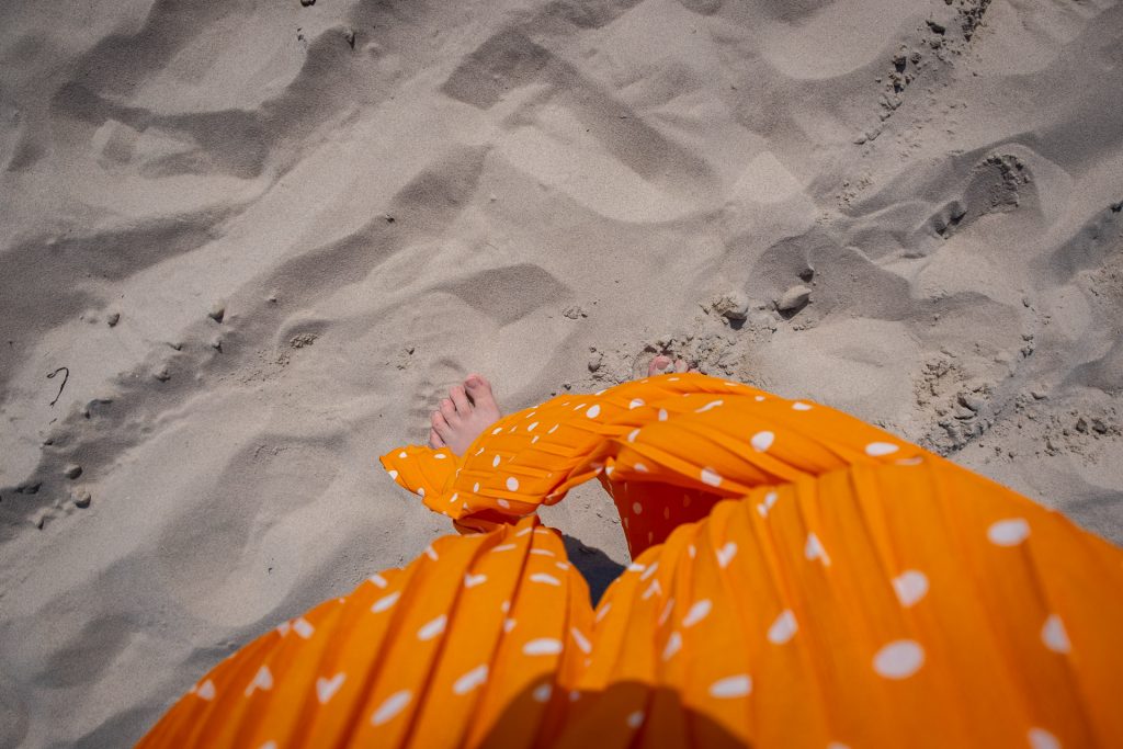 Skagen Jutland Jylland Denmark Grenen Feet in the sand