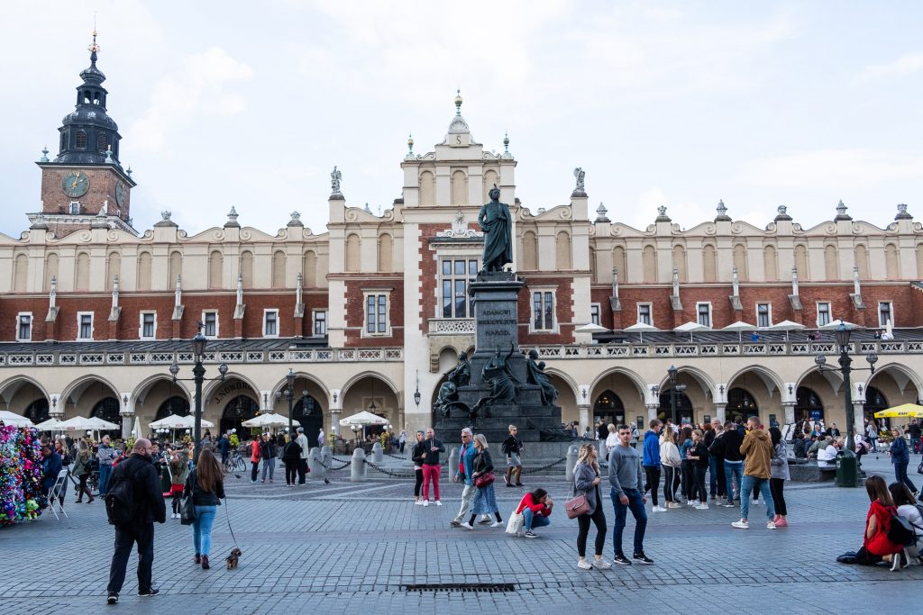 Krakow, Poland, street, sukiennice, 