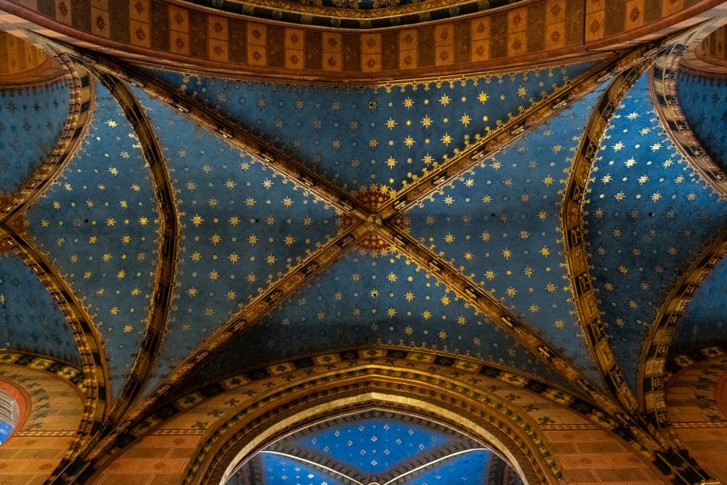 Krakow, Poland, street, cathedral, detail, interior, 