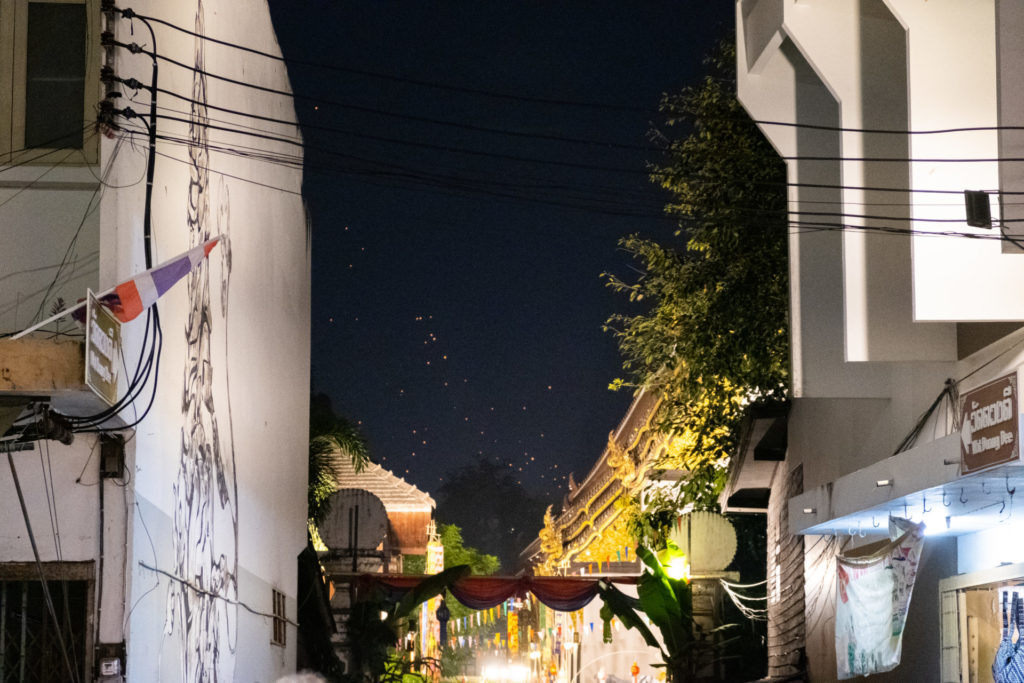 Yee Peng, lantern festival, Chiang Mai, Thailand