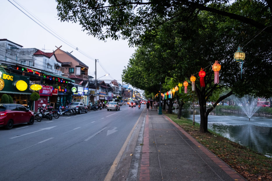Chiang Mai, Thailand, Loy Krathong, light festival, Yee Peng, street, decoration,
