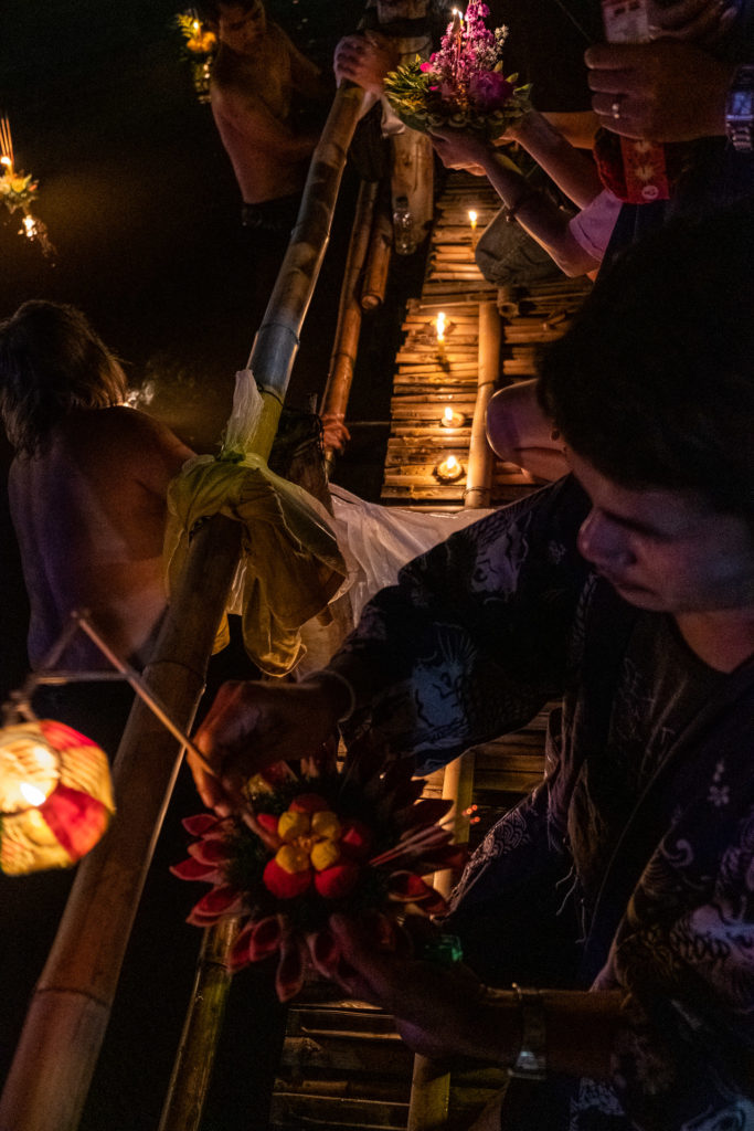 Chiang Mai, Thailand, Loy Krathong, light festival, krathongs, parade, river, moment, people