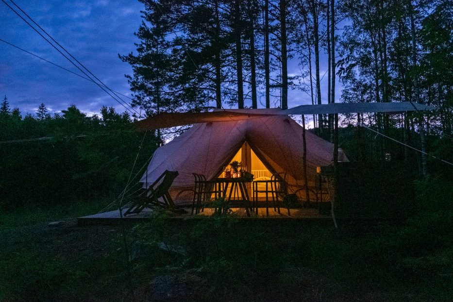 Breiva Gjestegaard og glamping, Bø, Telemark, glamping, nature, tent, night