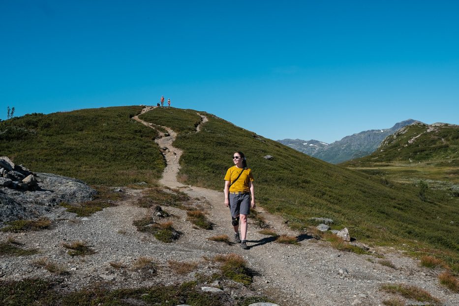 Beitostølen, Norway, nature, hike, mountains, green, summer, girl,