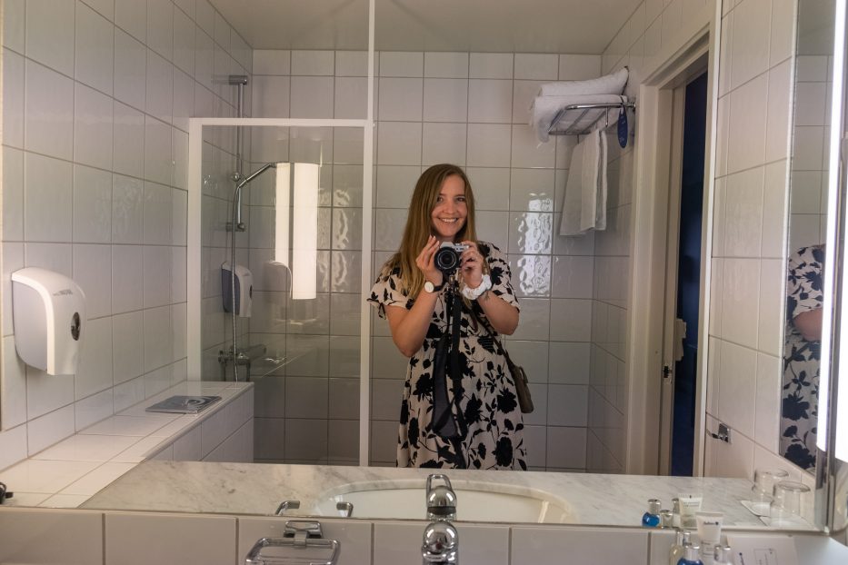 Beitostølen, Radisson Blu, selfie, girl, bathroom