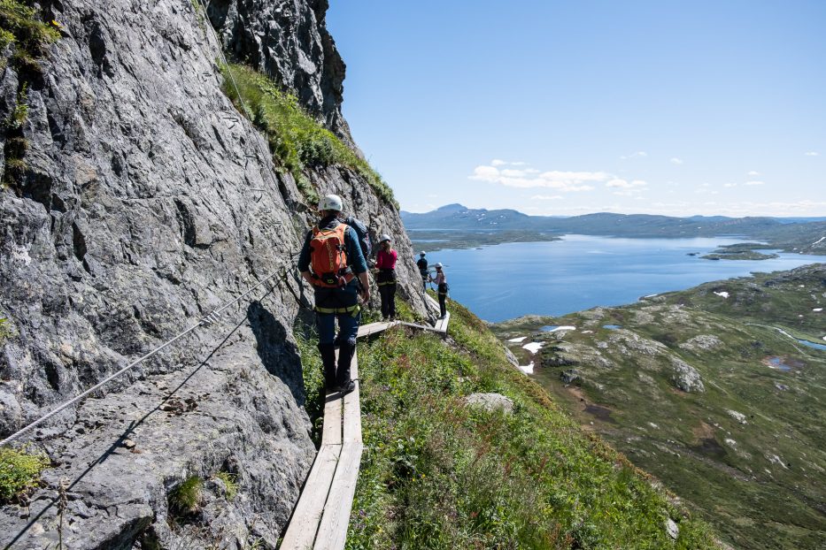 Norge, natur, Beitostølen, utsikt, fjellandskap, Synshorn Via ferrata