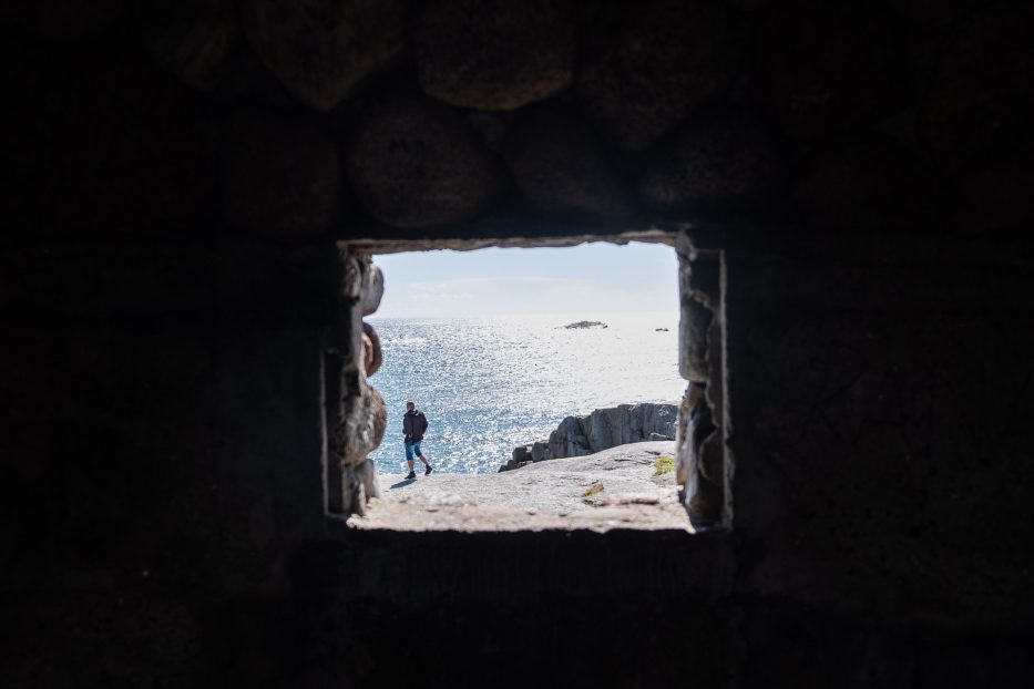 View from inside Vippehuset at Verdens Ende, Tjøme, Norway