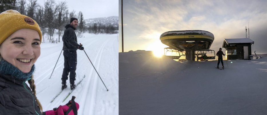 Skitur på Beitostølen i Norge