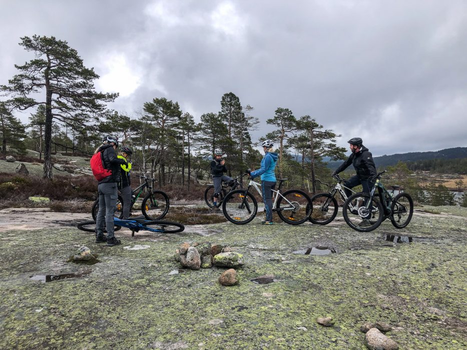 trail biking with Canvas Telemark