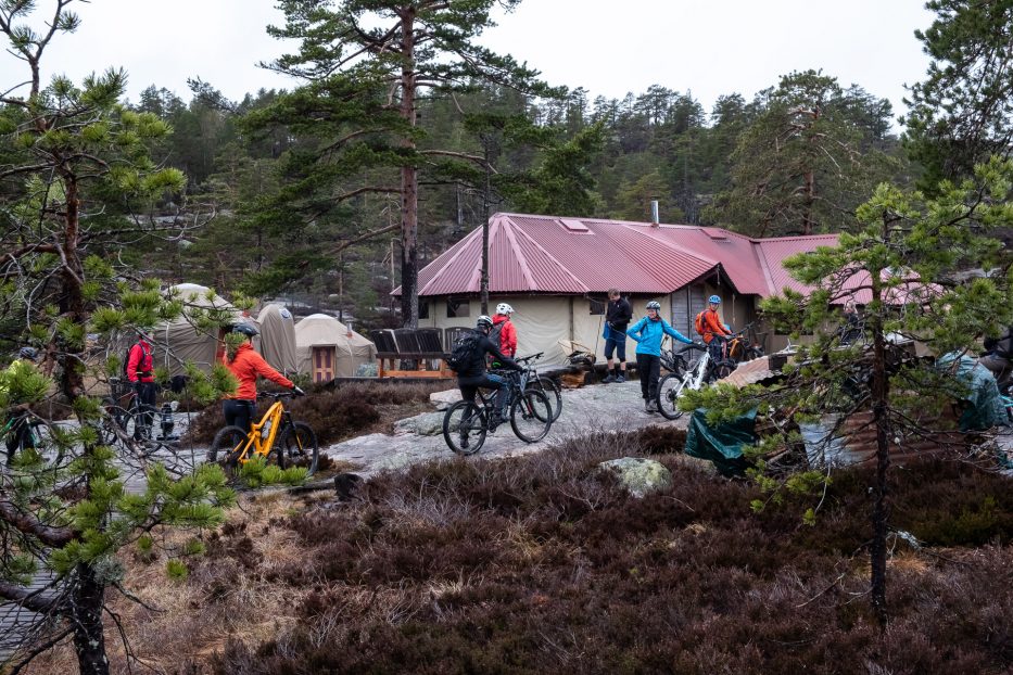 trail biking at Canvas Telemark