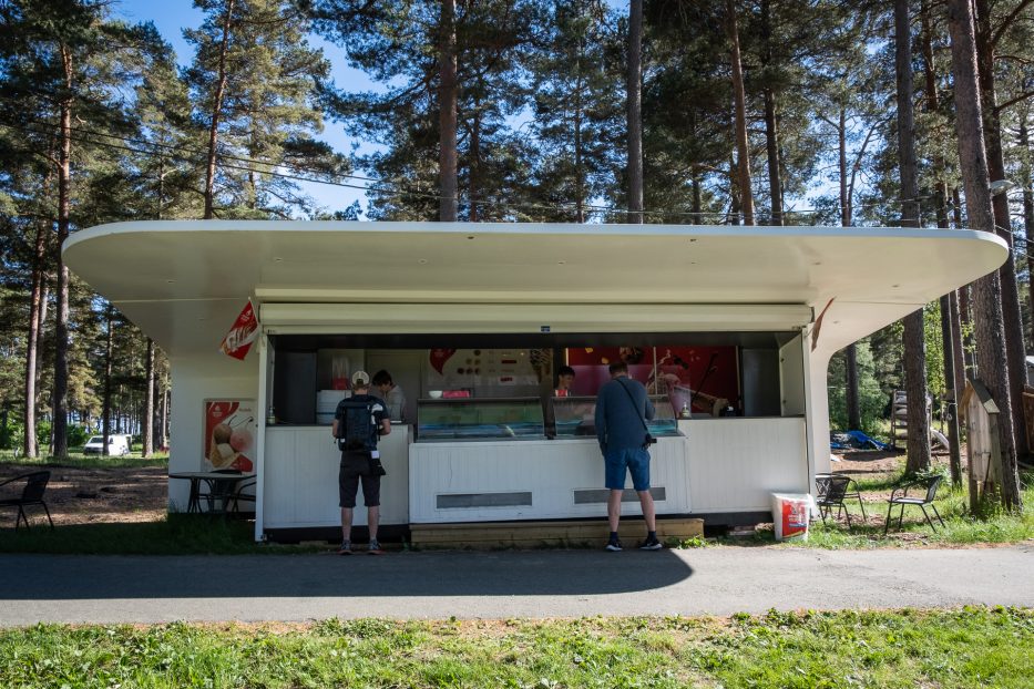 Ice cream stand at Canvas Hove