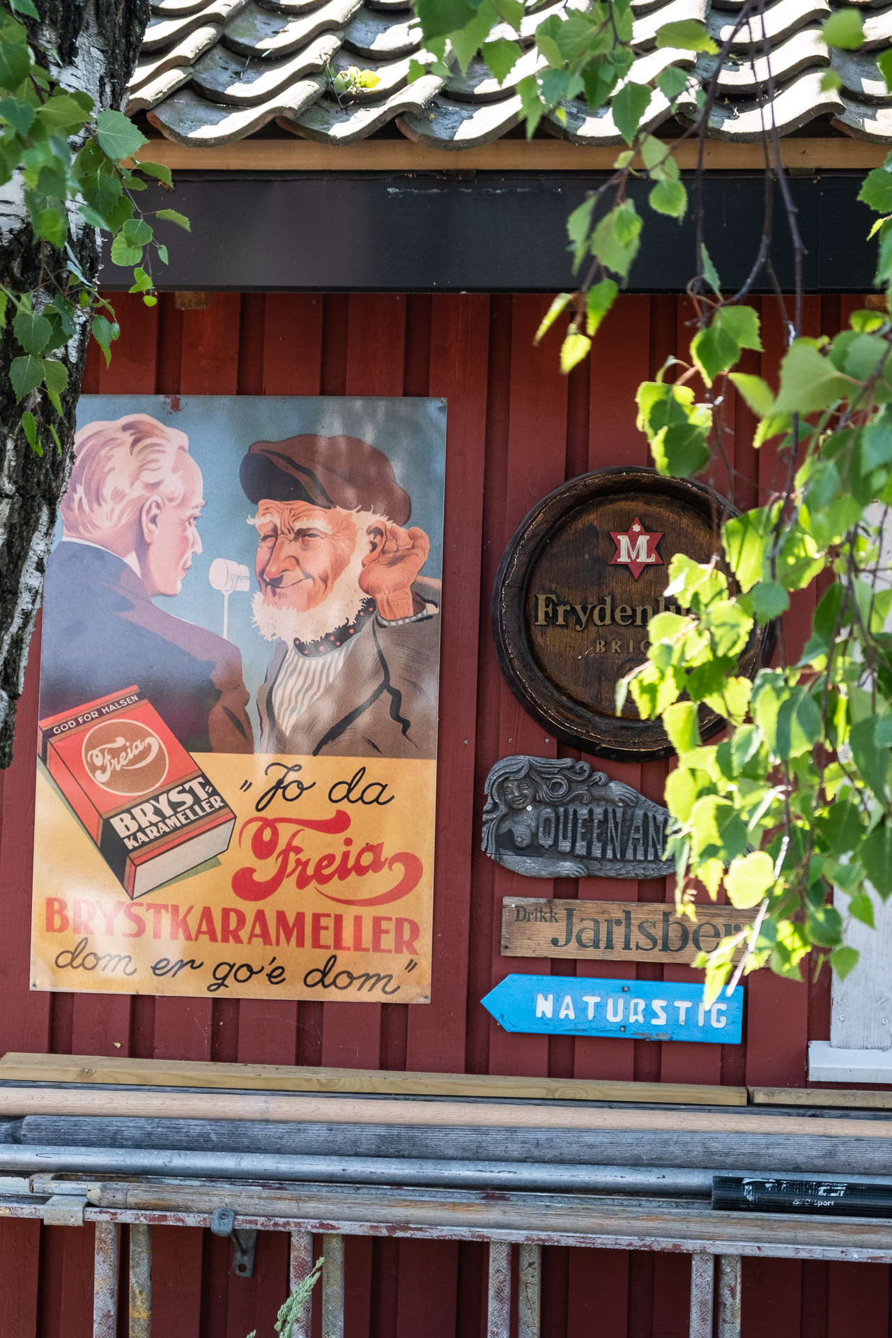 old commercial posters at Isegran