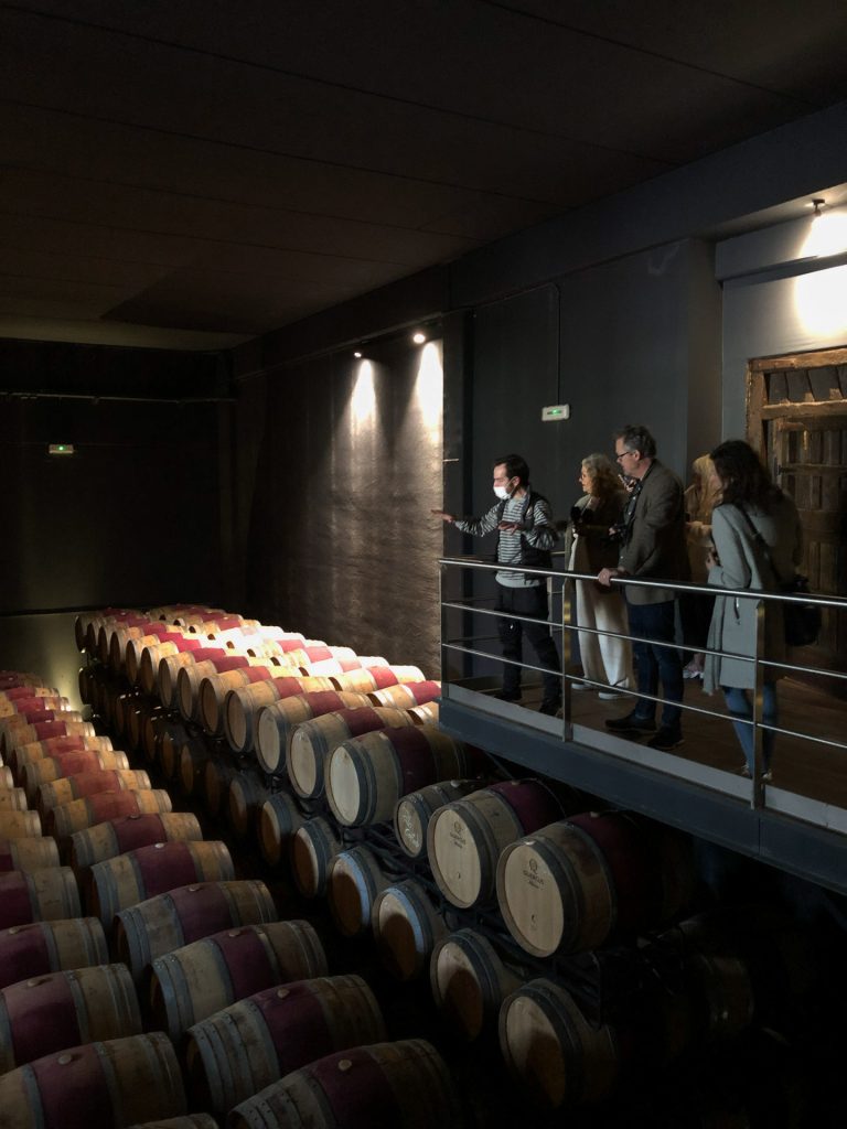 inside the Javier san pedro winery in rioja alavesa