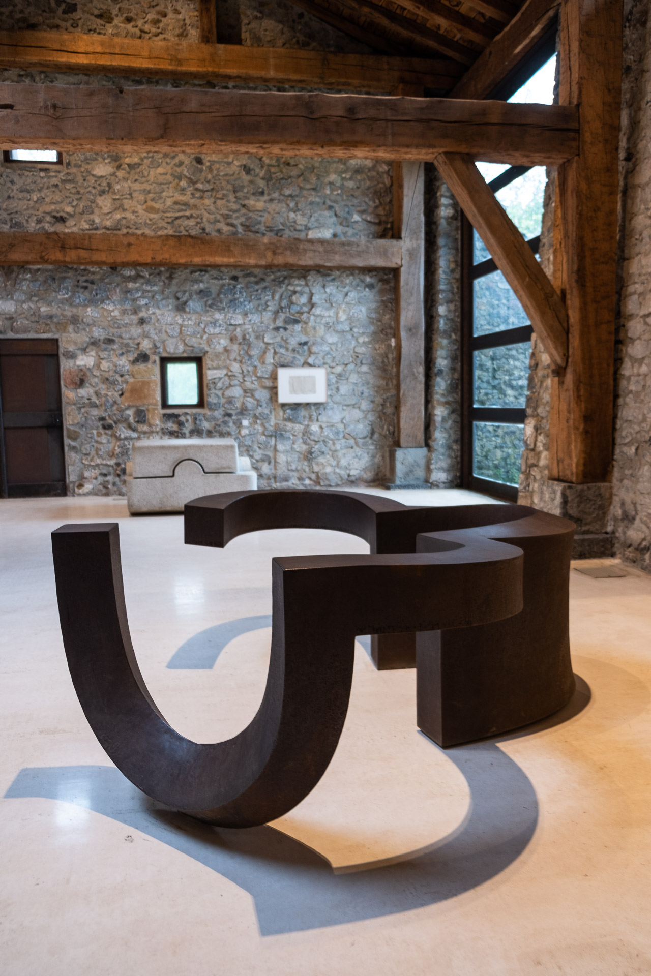 detail from inside the Chillida Leku museum 