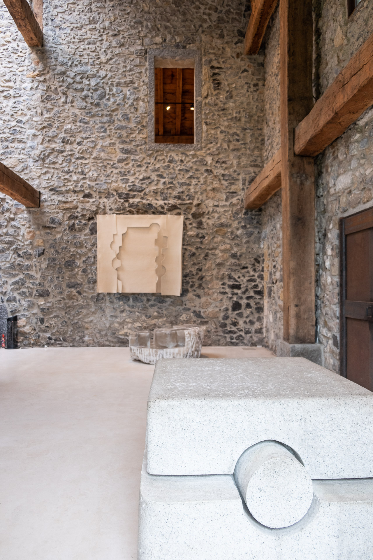 details from inside the Chillida Leku museum