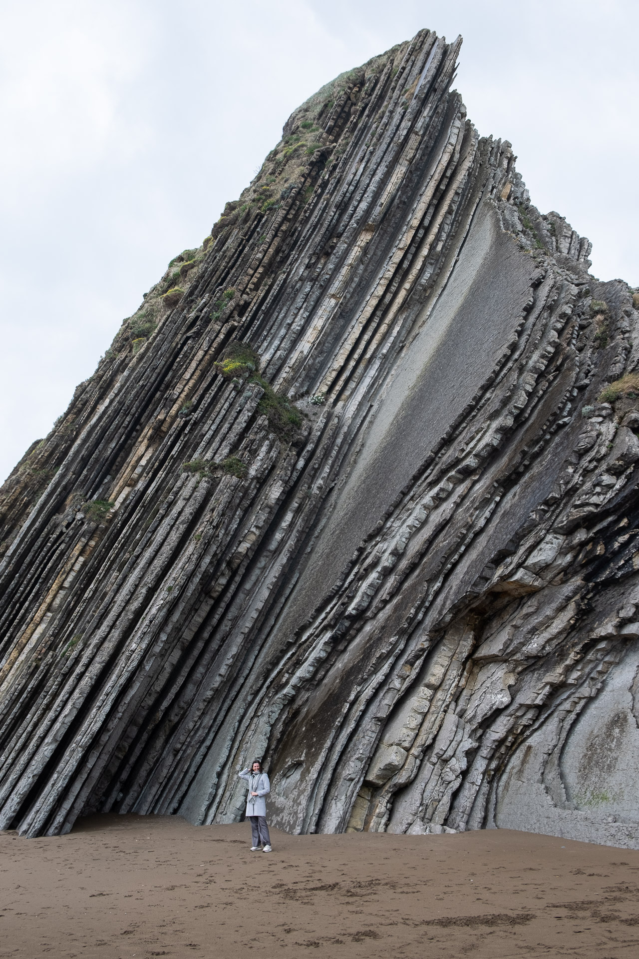 astonishing nature at the flysch route in Zumaia Basque Country spain