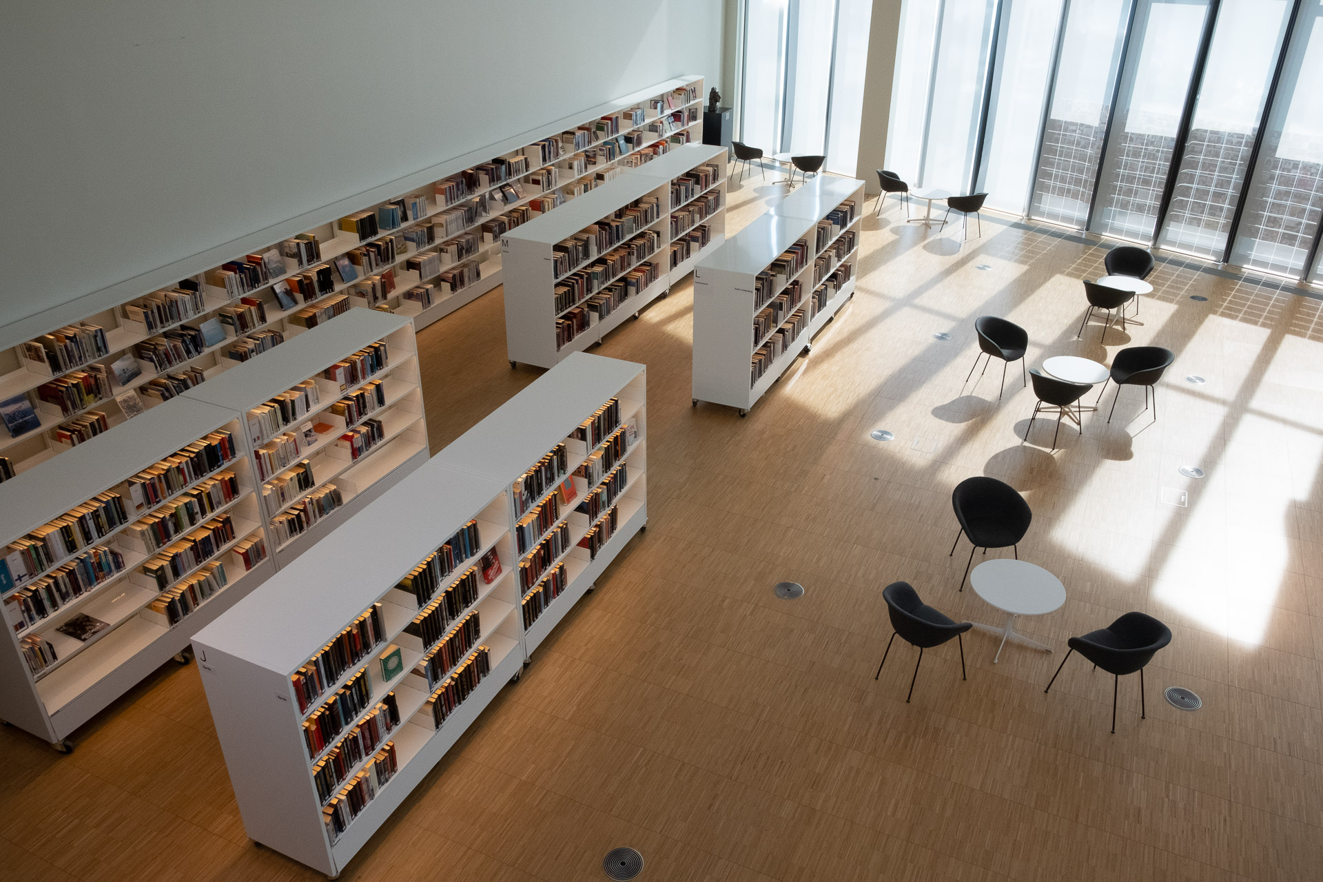 the inside of stormen library in bodø