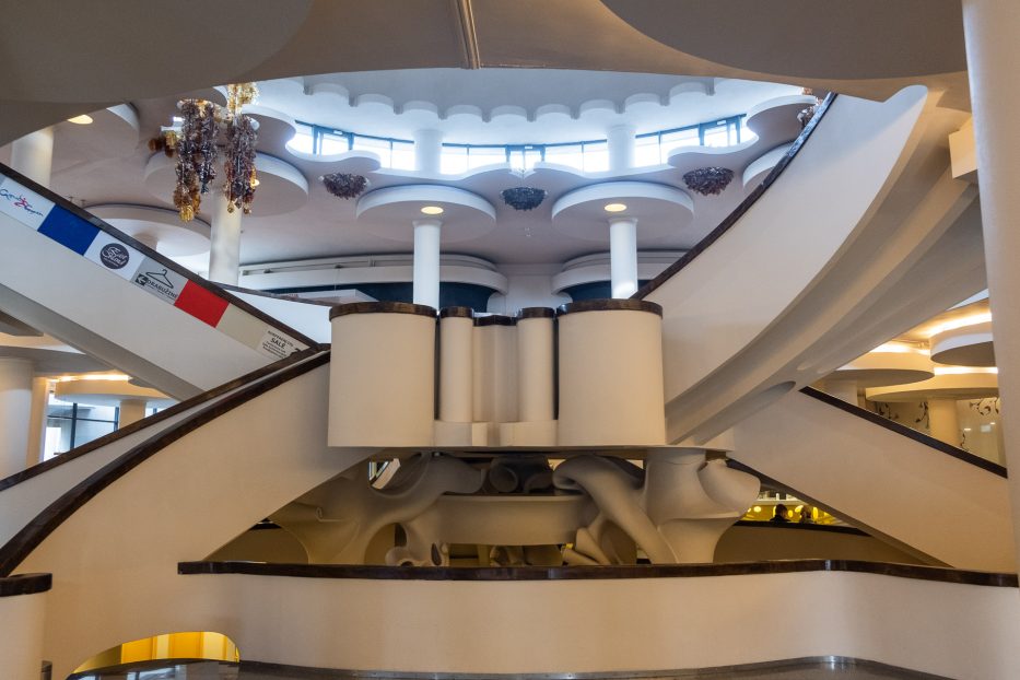 interior architectural details inside a spa