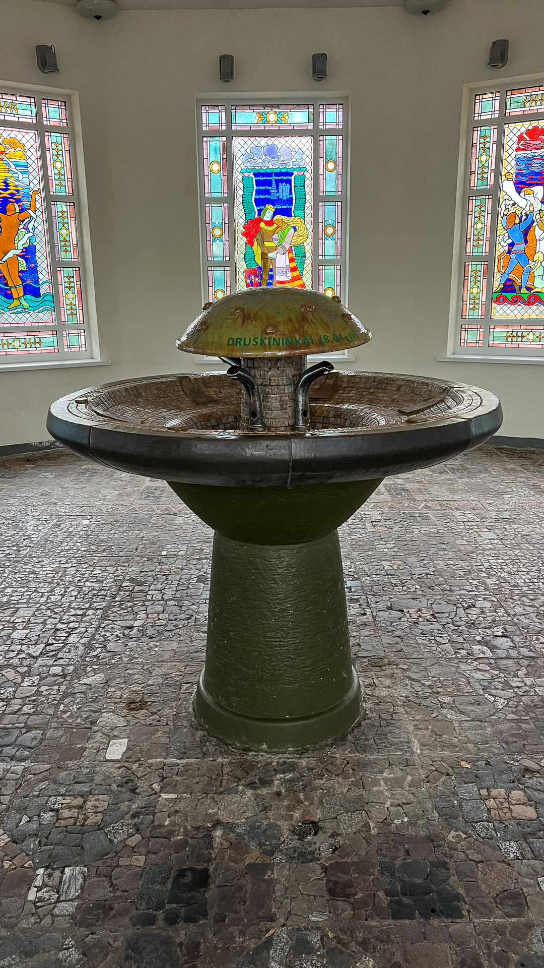 mineral water fountain in druskininkai