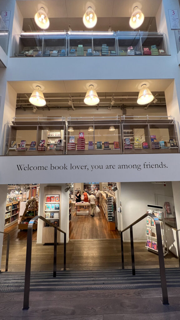 entrance to bookstore in london
