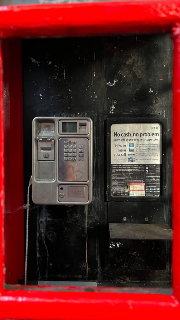pay phone in london