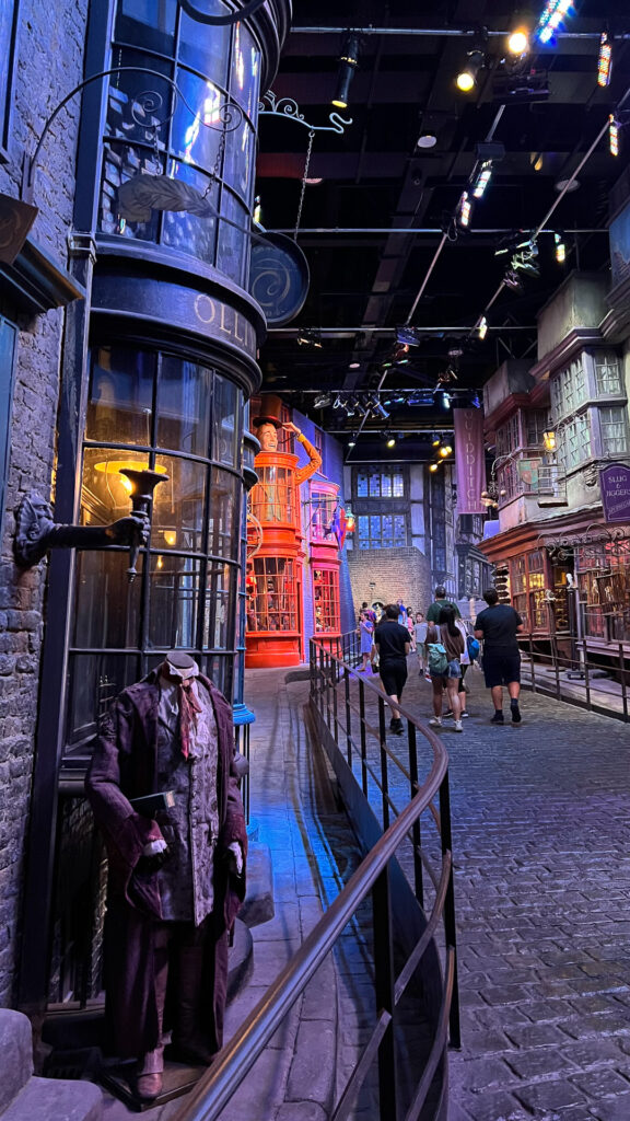 details from street inside the wb harry potter studio tour in london