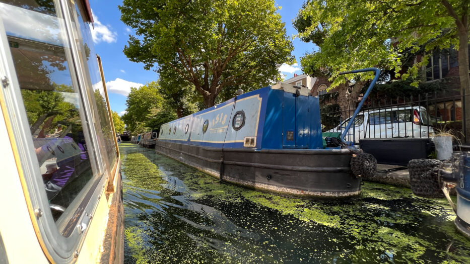 canal boat in little venice in london