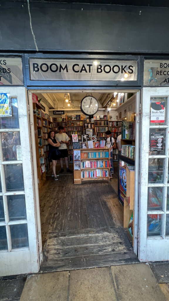 boom cat books bookstore at camden market in london