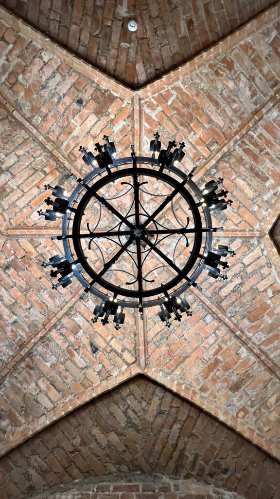 details inside trakai castle in lithuania