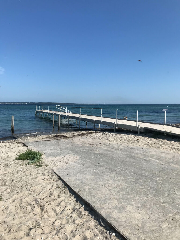 the beach in ebeltoft