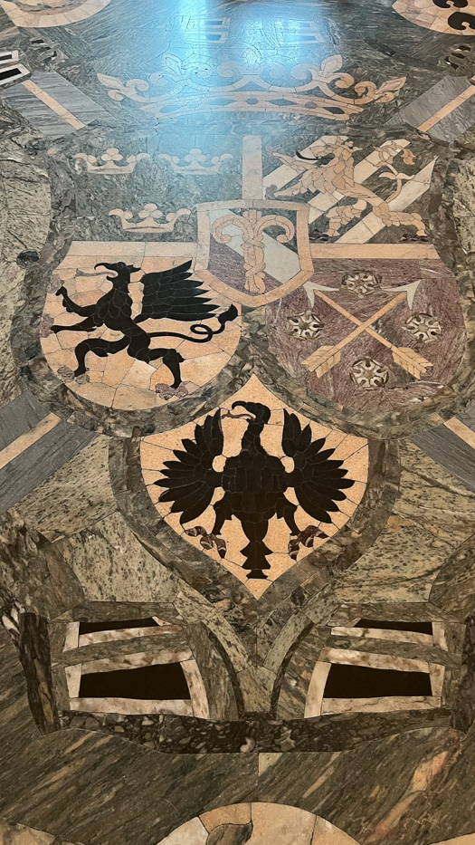 decorative floor inside örebro castle