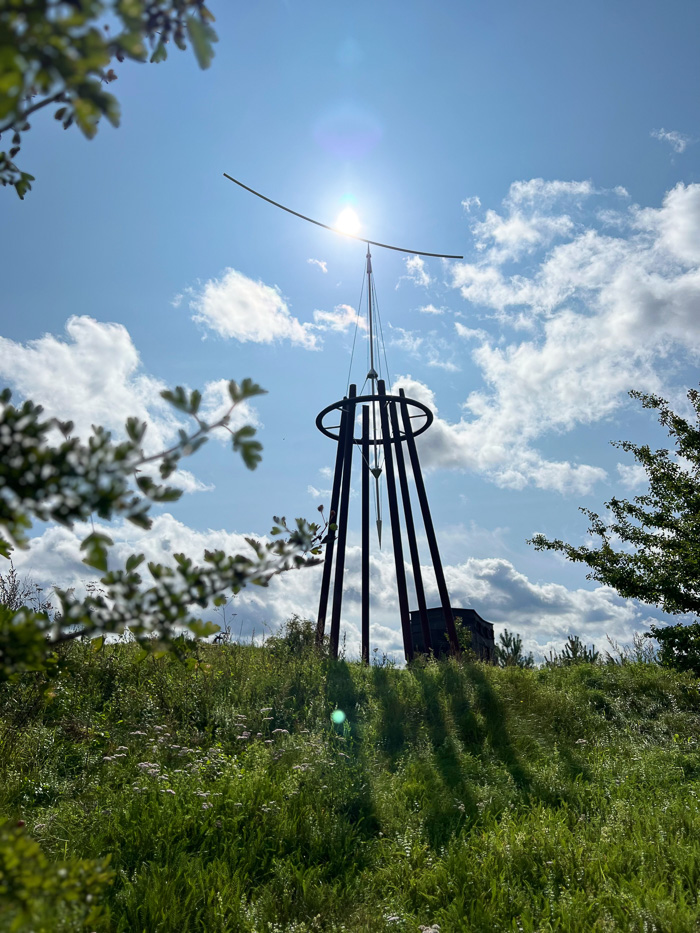 skulptur på konst på hög